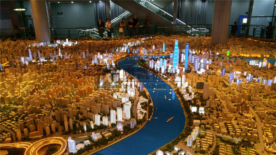 上海陸家嘴總體規劃模型